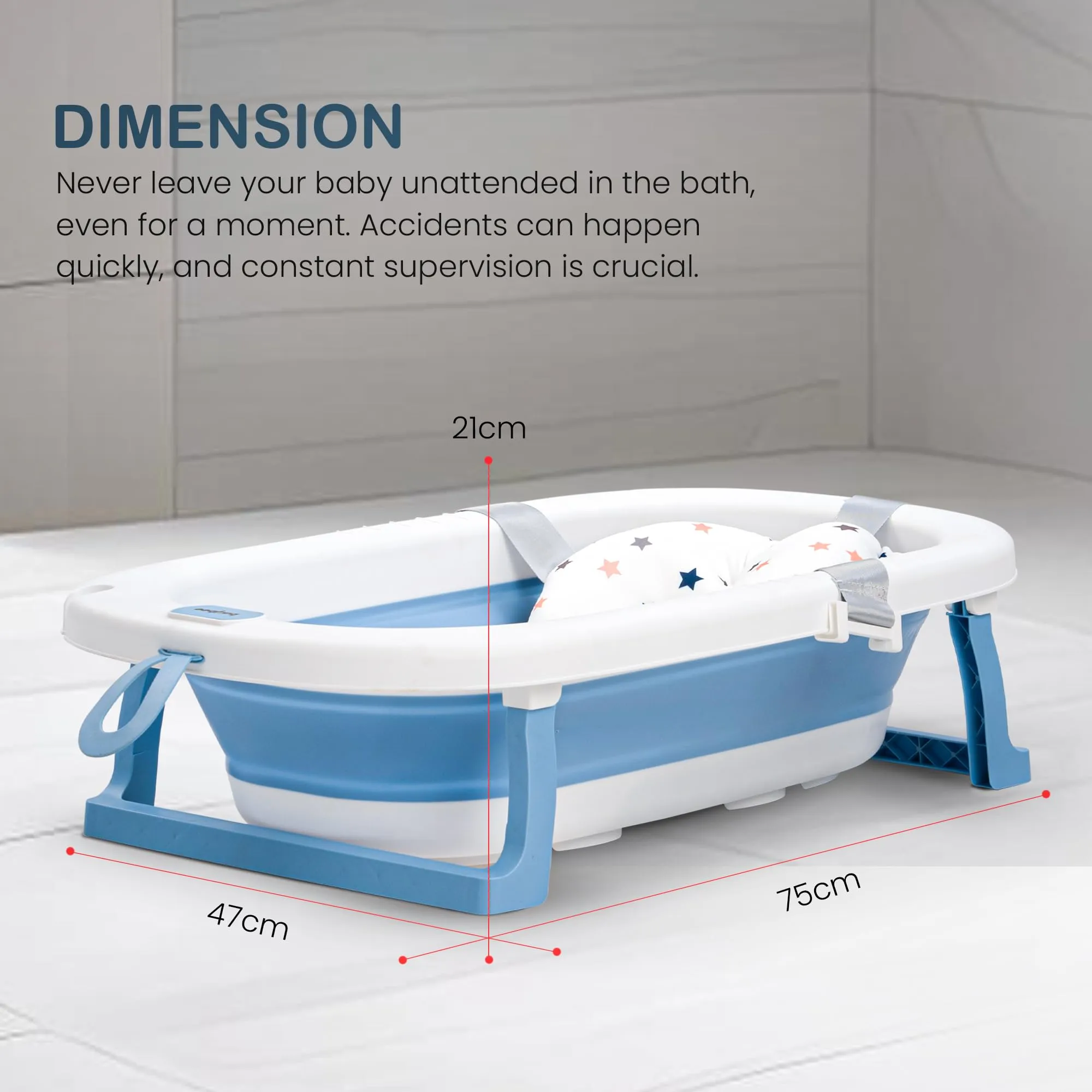 Jolly Pro Foldable Baby Bath Tub for Baby Mini Swimming Pool for Kids