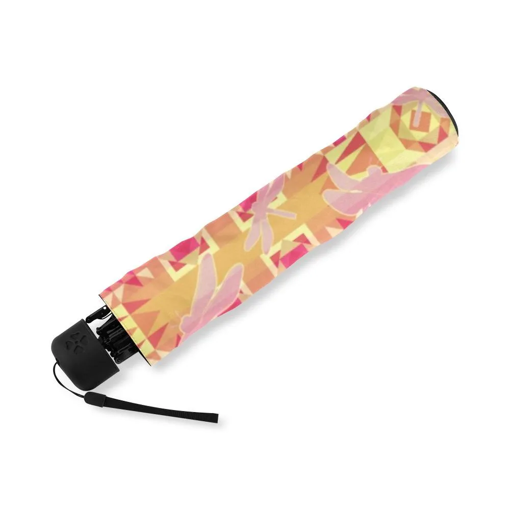 Kaleidoscope Dragonfly Foldable Umbrella
