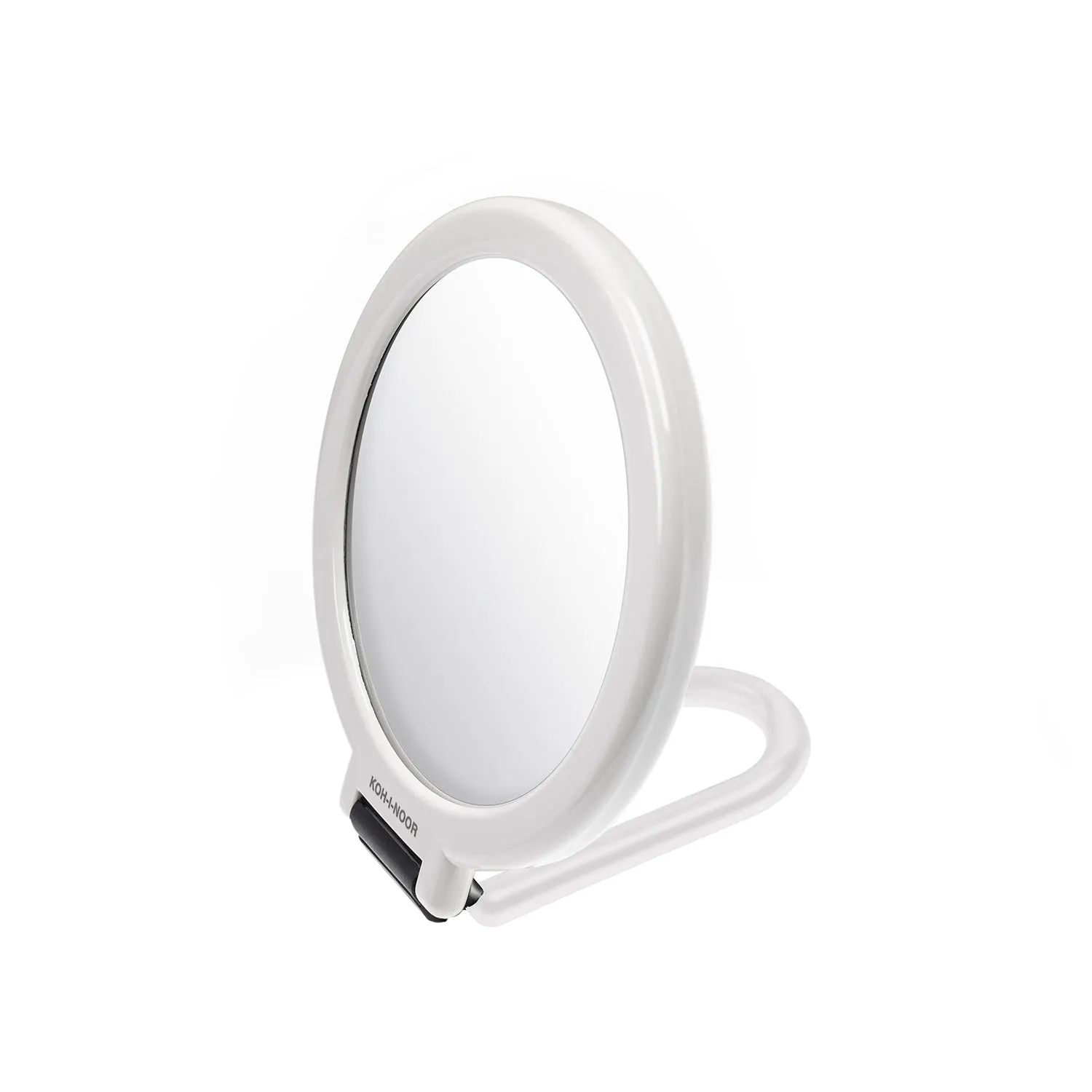 KOH-I-NOOR Double-Sided Mirror with Folding Handle x6 Magnification WHITE