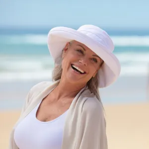 Kooringal Cotton Wide Brim Noosa - White
