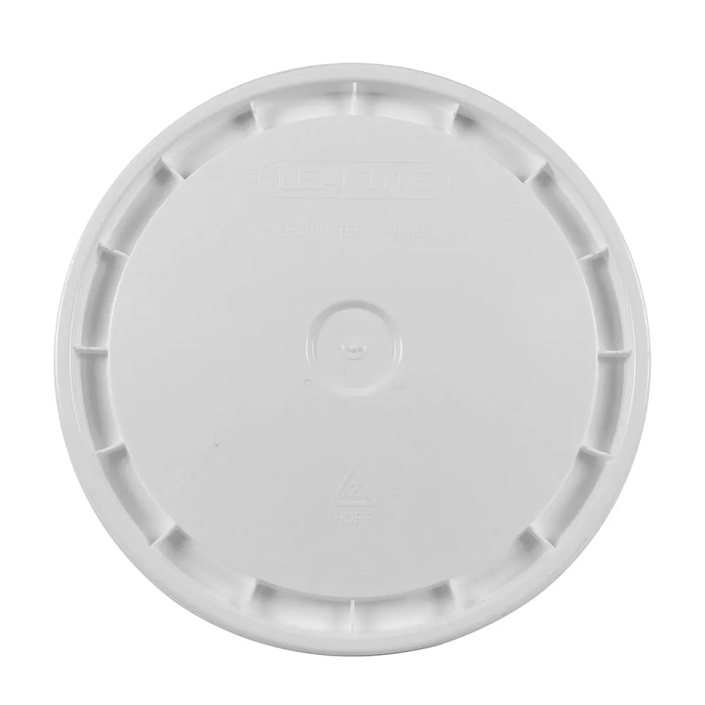 Leaktite Universal Plastic Bucket Lid For 5-Gallon Buckets Snap-On 12-In White