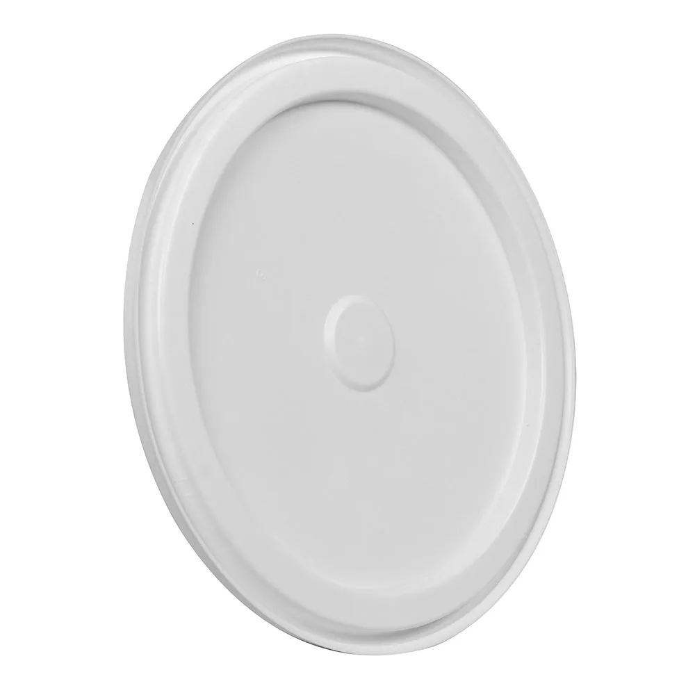 Leaktite Universal Plastic Bucket Lid For 5-Gallon Buckets Snap-On 12-In White