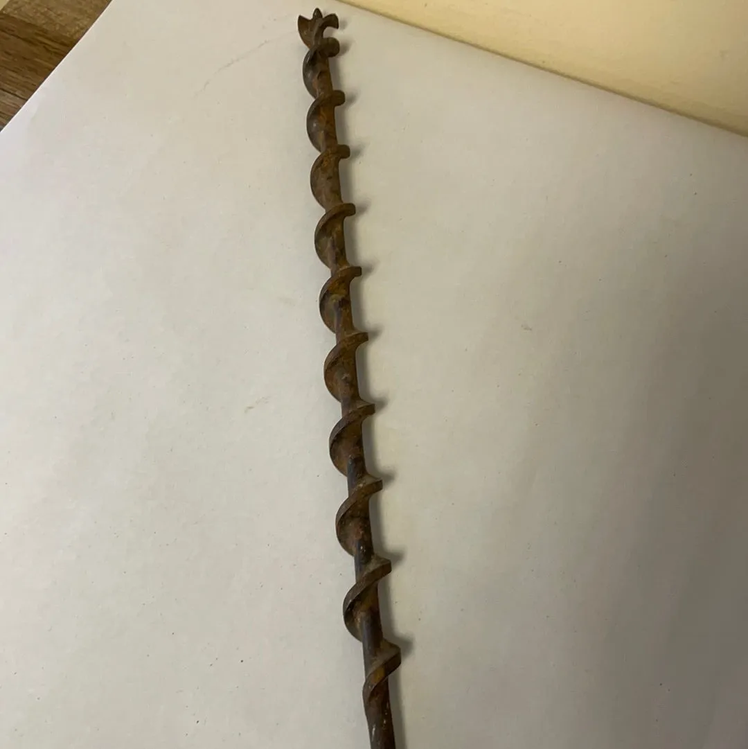 €<a* Vintage Tools 29.5” Long 1” Hand Drill Auger Bit Brace