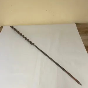 €<a* Vintage Tools 29.5” Long 1” Hand Drill Auger Bit Brace