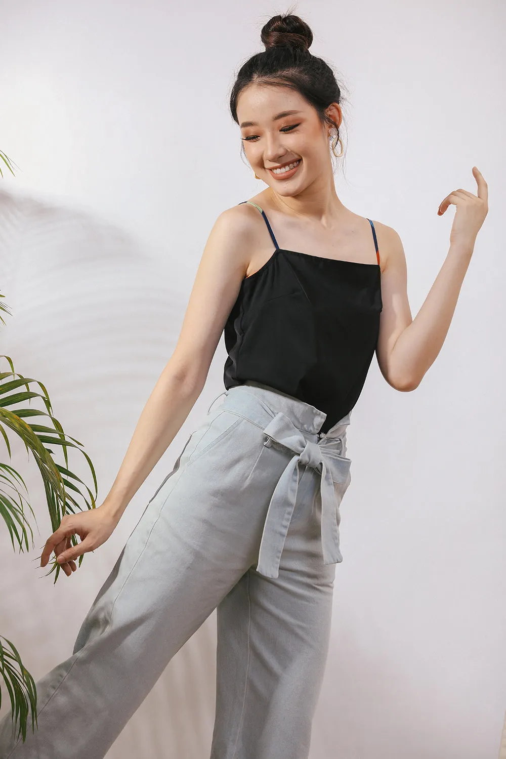Mariella Play Cami Abstract Print Top in Navy Blue (Reversible)