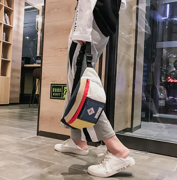 Men's/Women's Casual Canvas Waist Bag