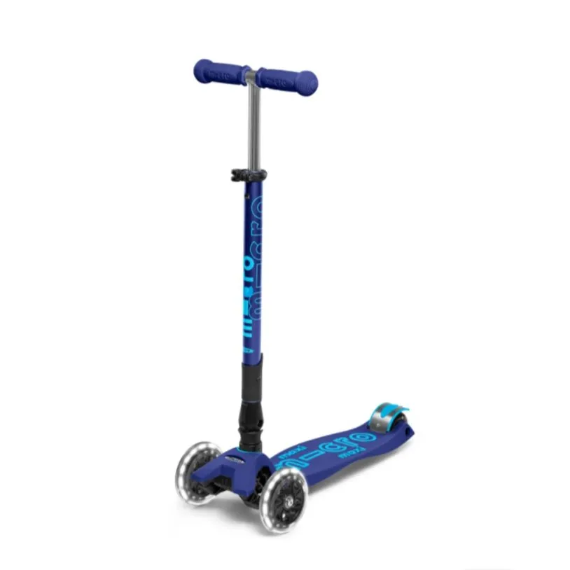 Micro Kickboard Maxi Deluxe LED Foldable Scooter