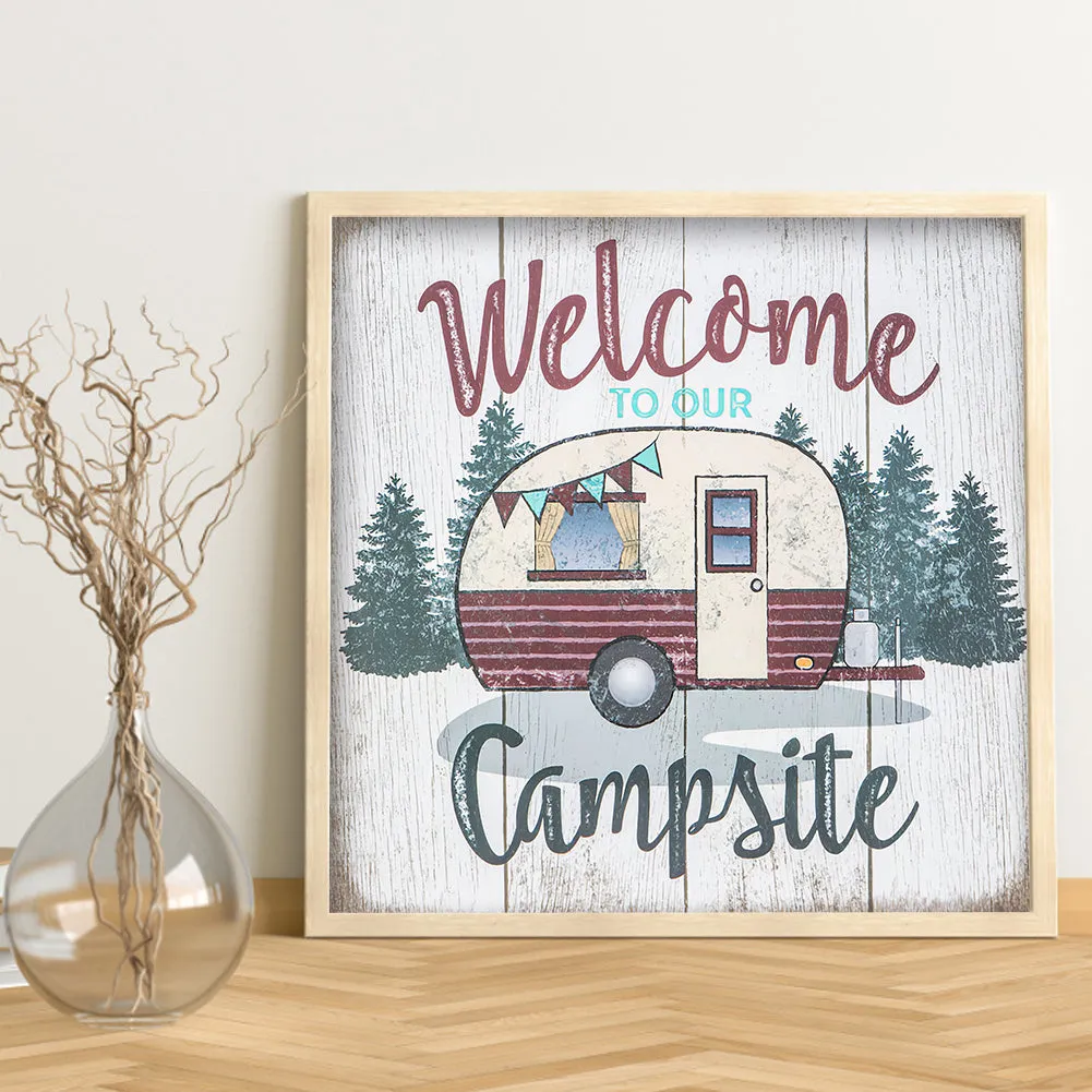 Outdoor Camping - Full Round Drill Diamond Painting 30*30CM