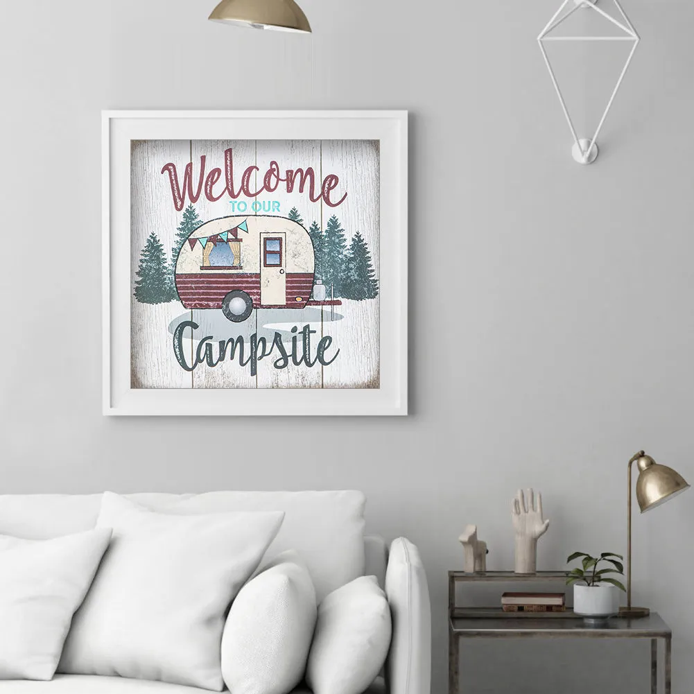 Outdoor Camping - Full Round Drill Diamond Painting 30*30CM