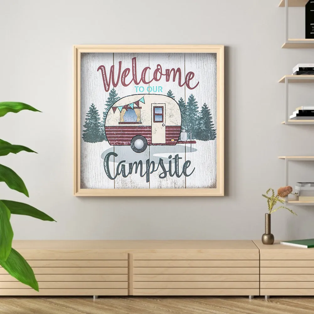 Outdoor Camping - Full Round Drill Diamond Painting 30*30CM