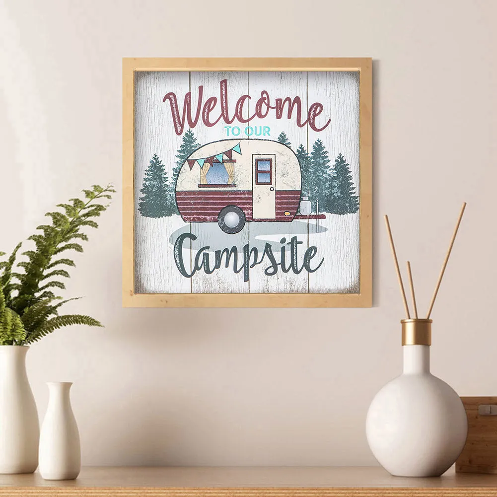 Outdoor Camping - Full Round Drill Diamond Painting 30*30CM