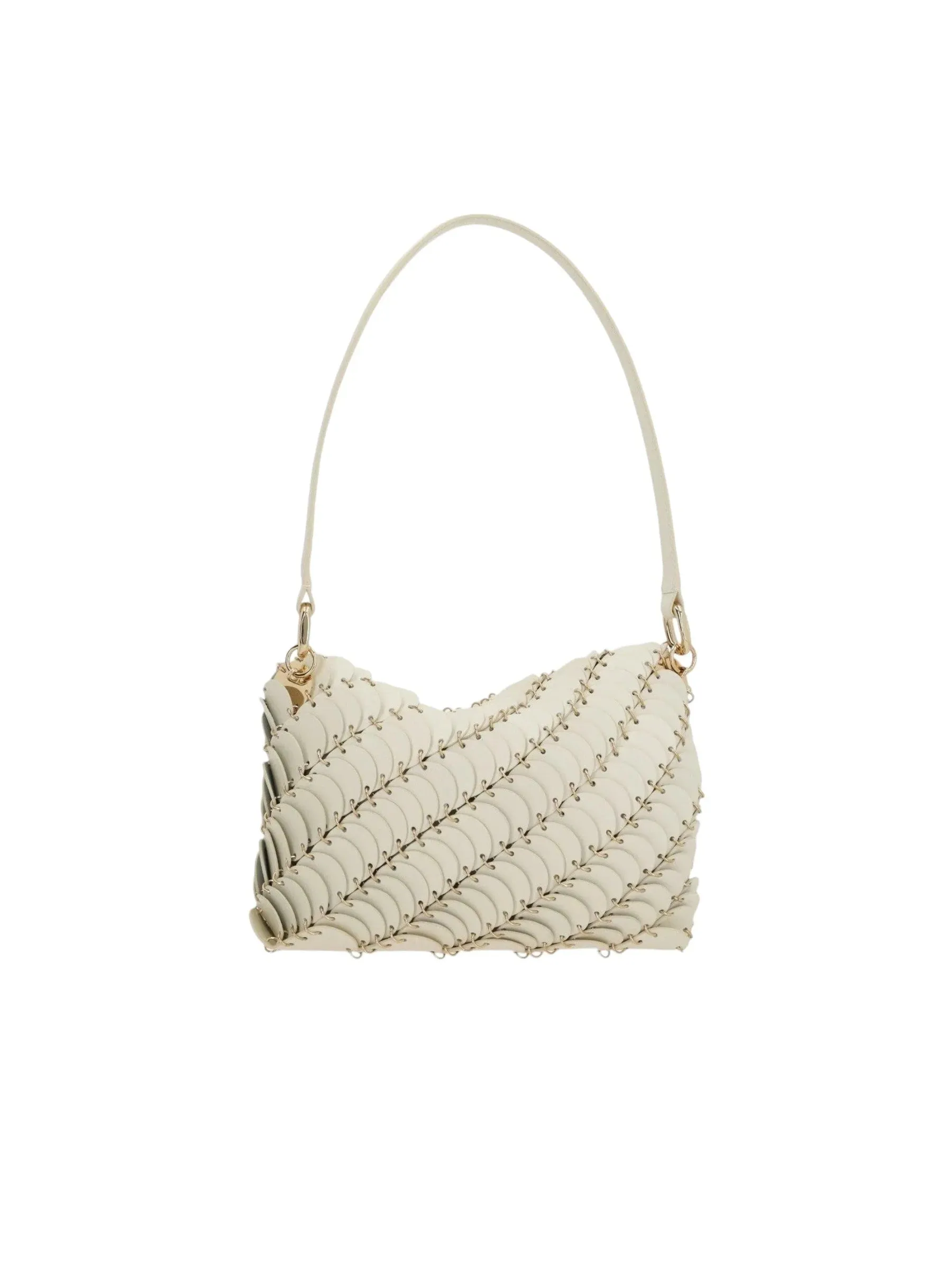 Paco Leather Disc Shoulder Bag