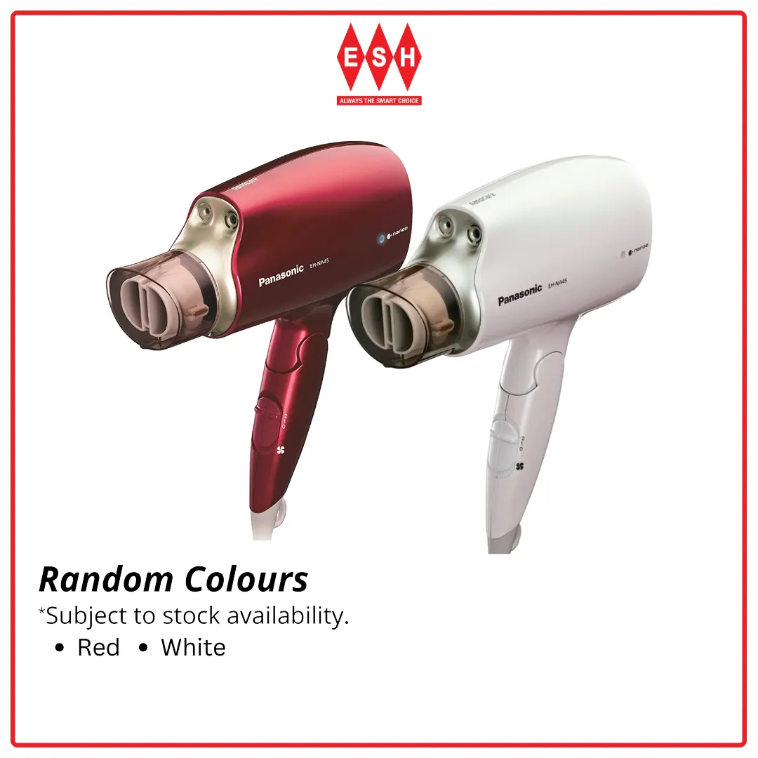 Panasonic EH-NA45 (Random Colours) 1600W Nanoe & Platinum Ions Foldable Hair Dryer