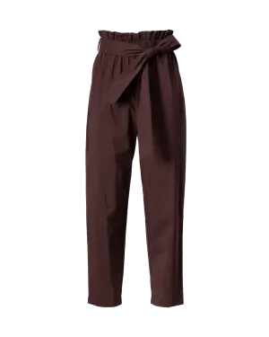 Paper-Bag Waist Cropped Pants