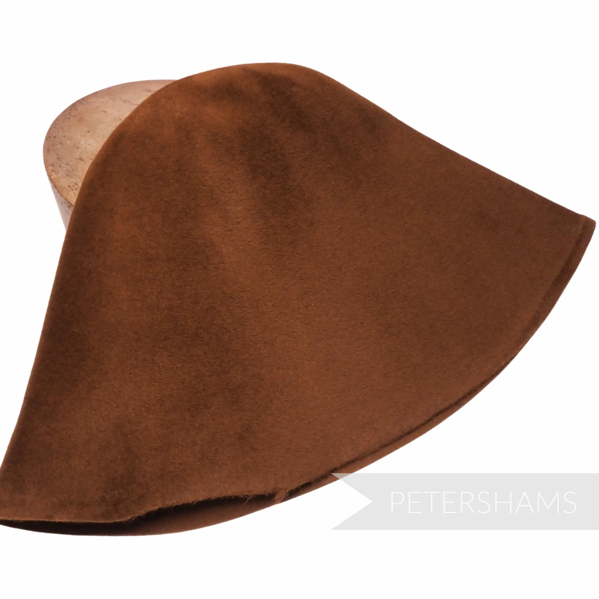 Peachbloom Velour Fur Felt Cone Hood Hat Body