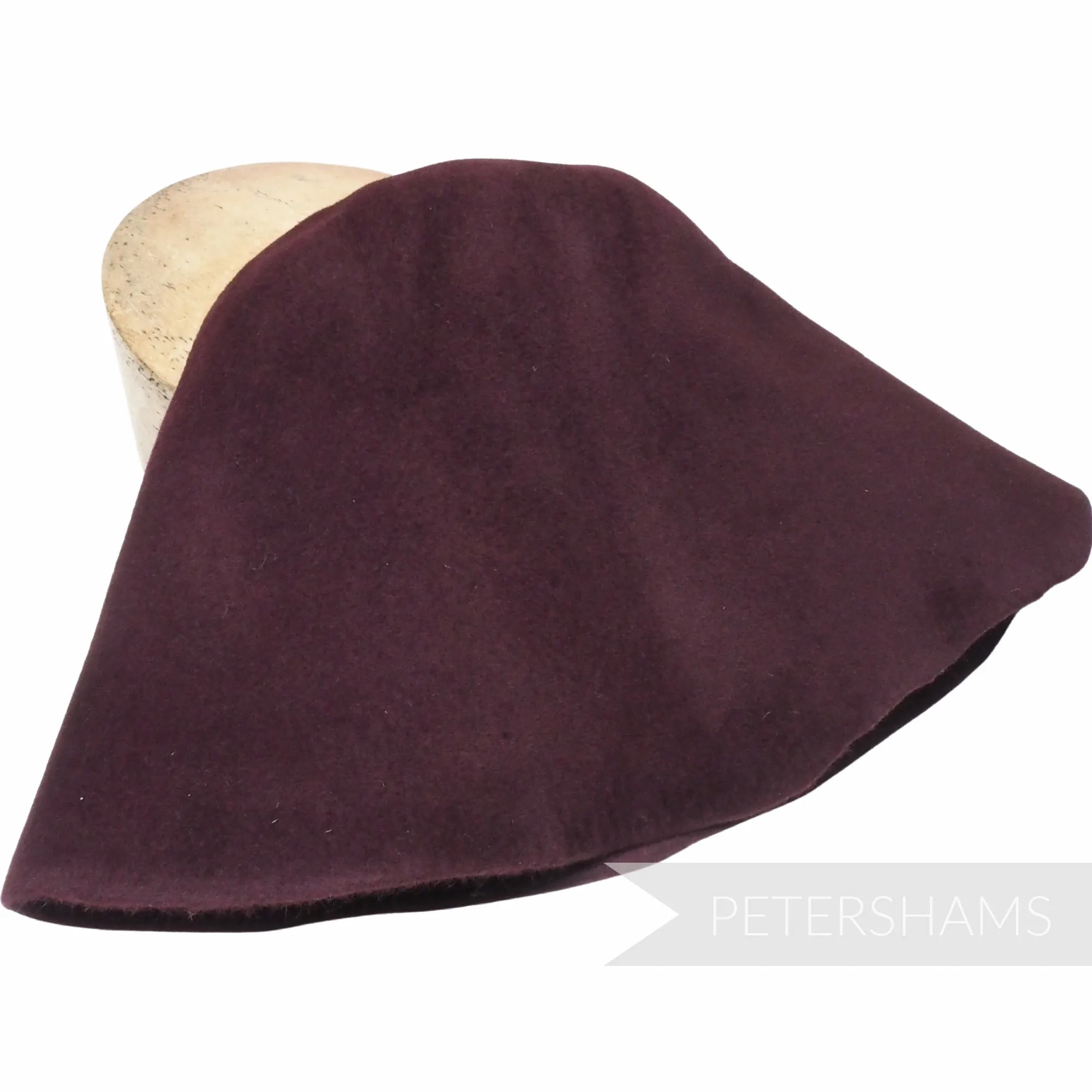 Peachbloom Velour Fur Felt Cone Hood Hat Body