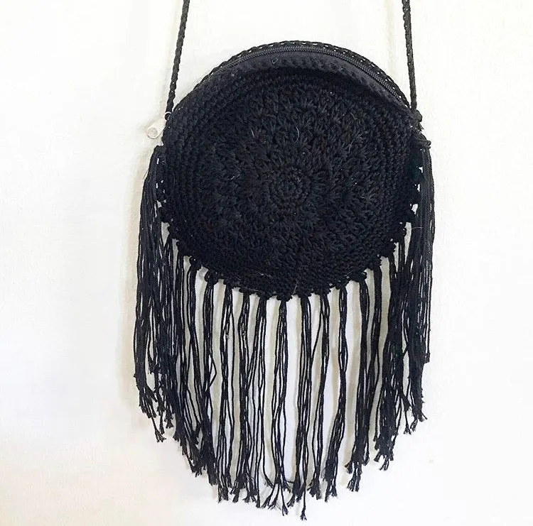 Phish Crochet Fringe Donut Vintage Lace Purse