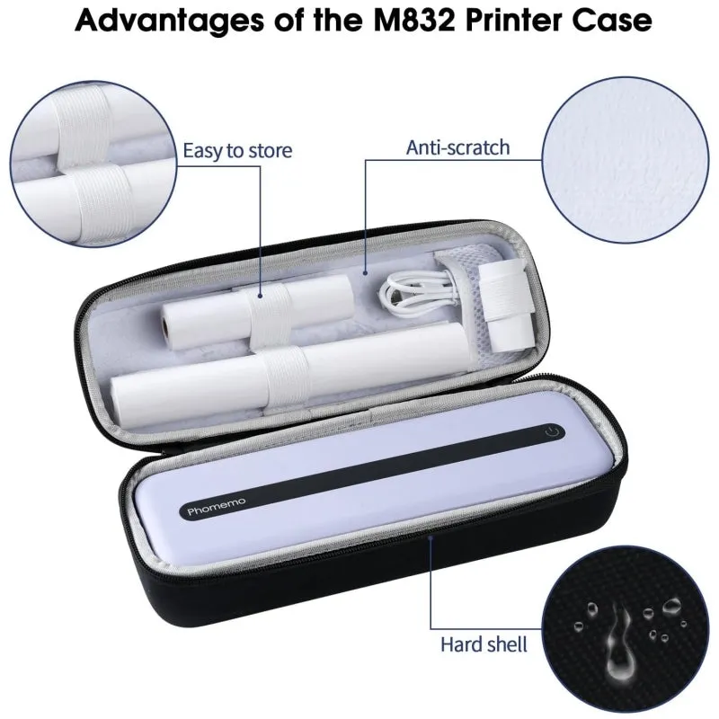 Phomemo M832 Portable Printer Black Storage Bag