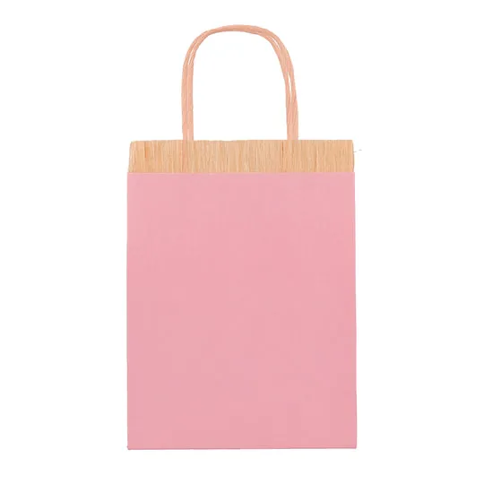 Pink Fringe Party Treat Bags 8pk S7093