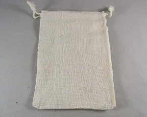 Plain Cotton Bag for Gemstones 18x13cm