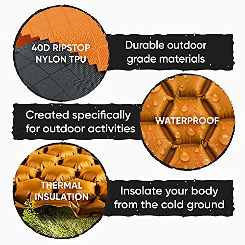 POWERLIX Sleeping Pad – Ultralight Inflatable Sleeping Mat