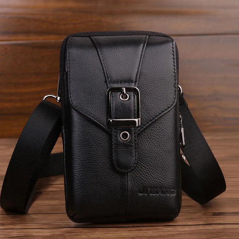 Retro Genuine Belt Wallet Multifunctional Waist Bag Messenger Bag