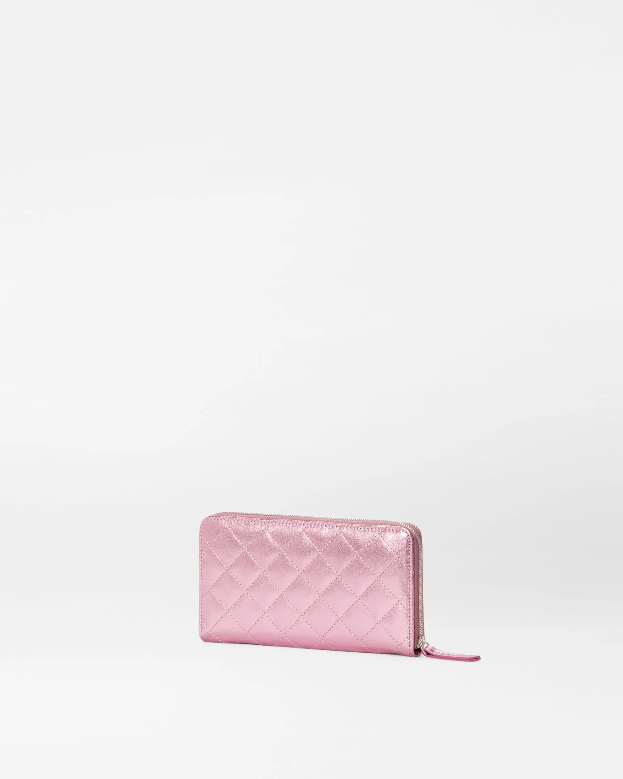 Rosa Leather Long Zip Round Wallet