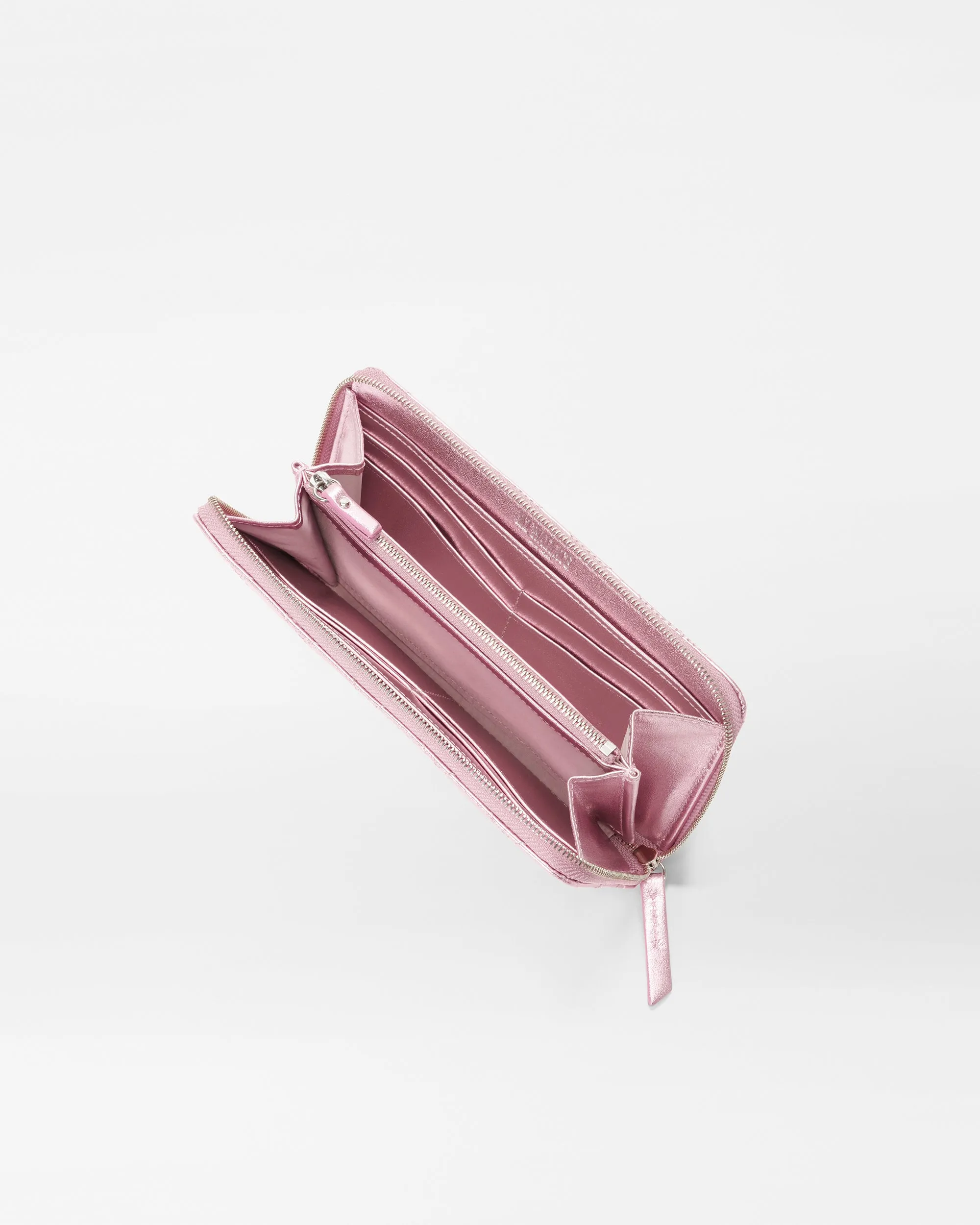 Rosa Leather Long Zip Round Wallet
