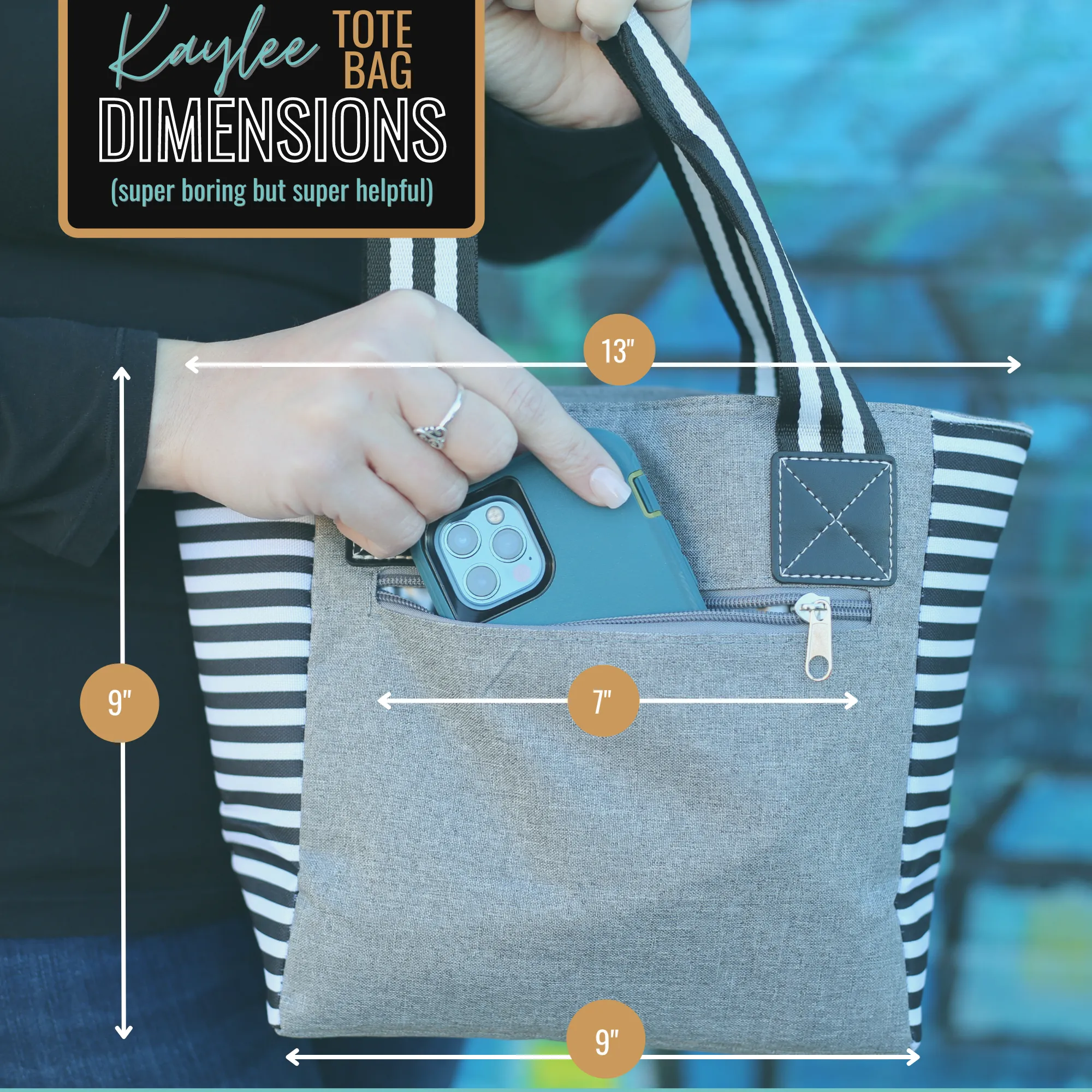 Scrub Life Kaylee Gray Tote Bag for Medical Workers
