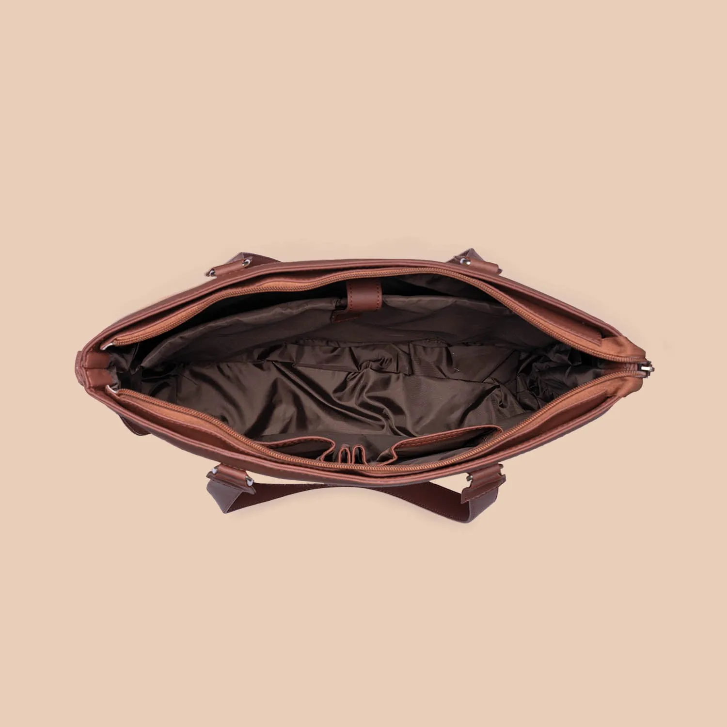 Shobha Niwas Lotus Motif Women's Office Bag