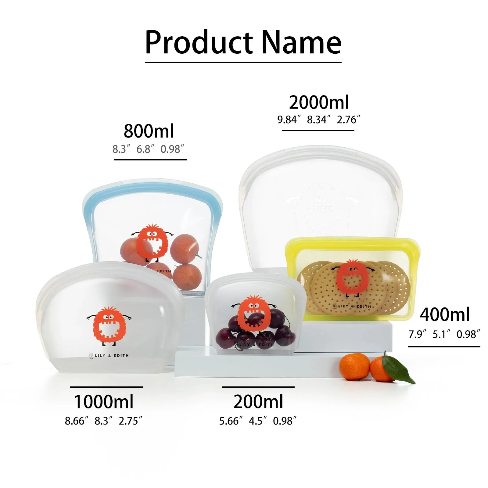 Silicone Reusable Bag Starter Kit 4-Pack | Penguin