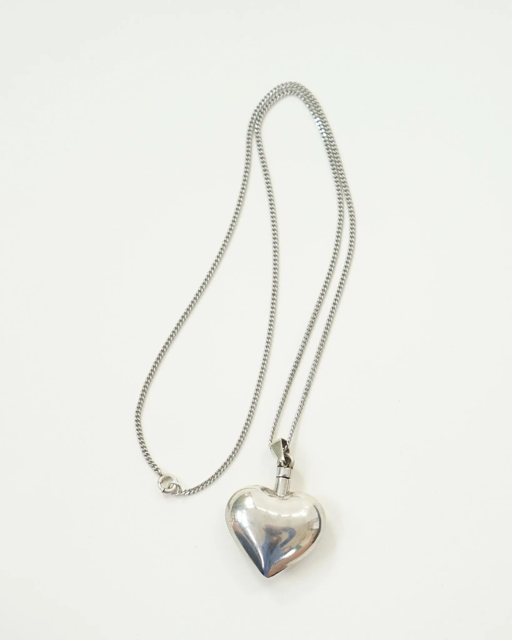 Silver Necklace w/ Perfume Charm