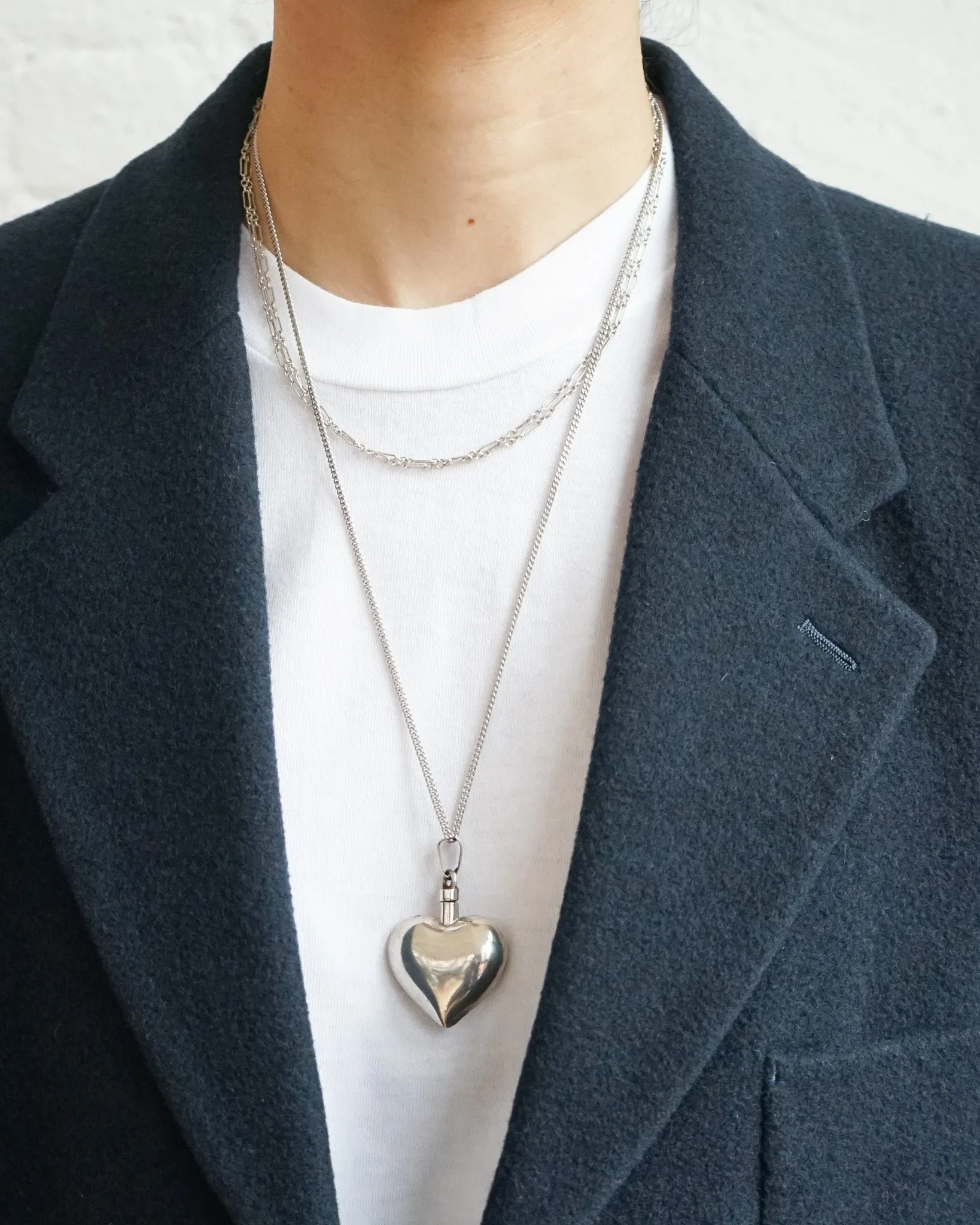 Silver Necklace w/ Perfume Charm