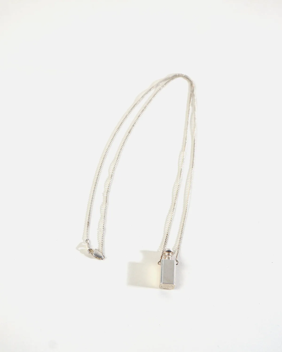 Silver Perfume Bottle Pendant