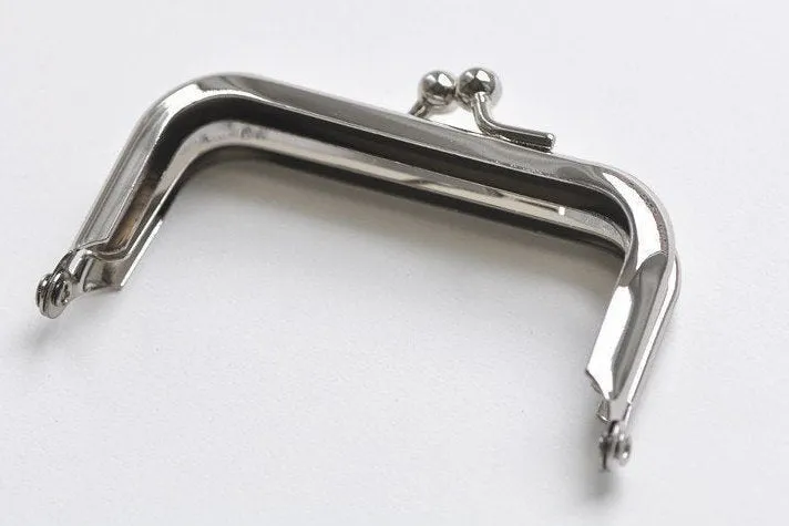 Silver Purse Frame Coin Purse Frame Glue-In Styles 6.5cm x 3.5cm