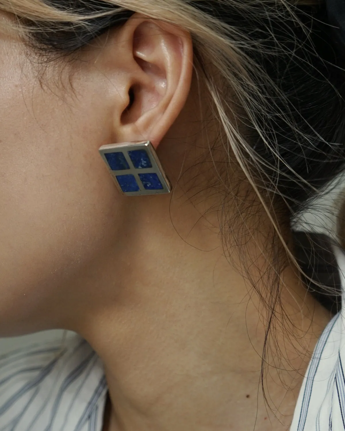 Silver x Sodalite Earrings