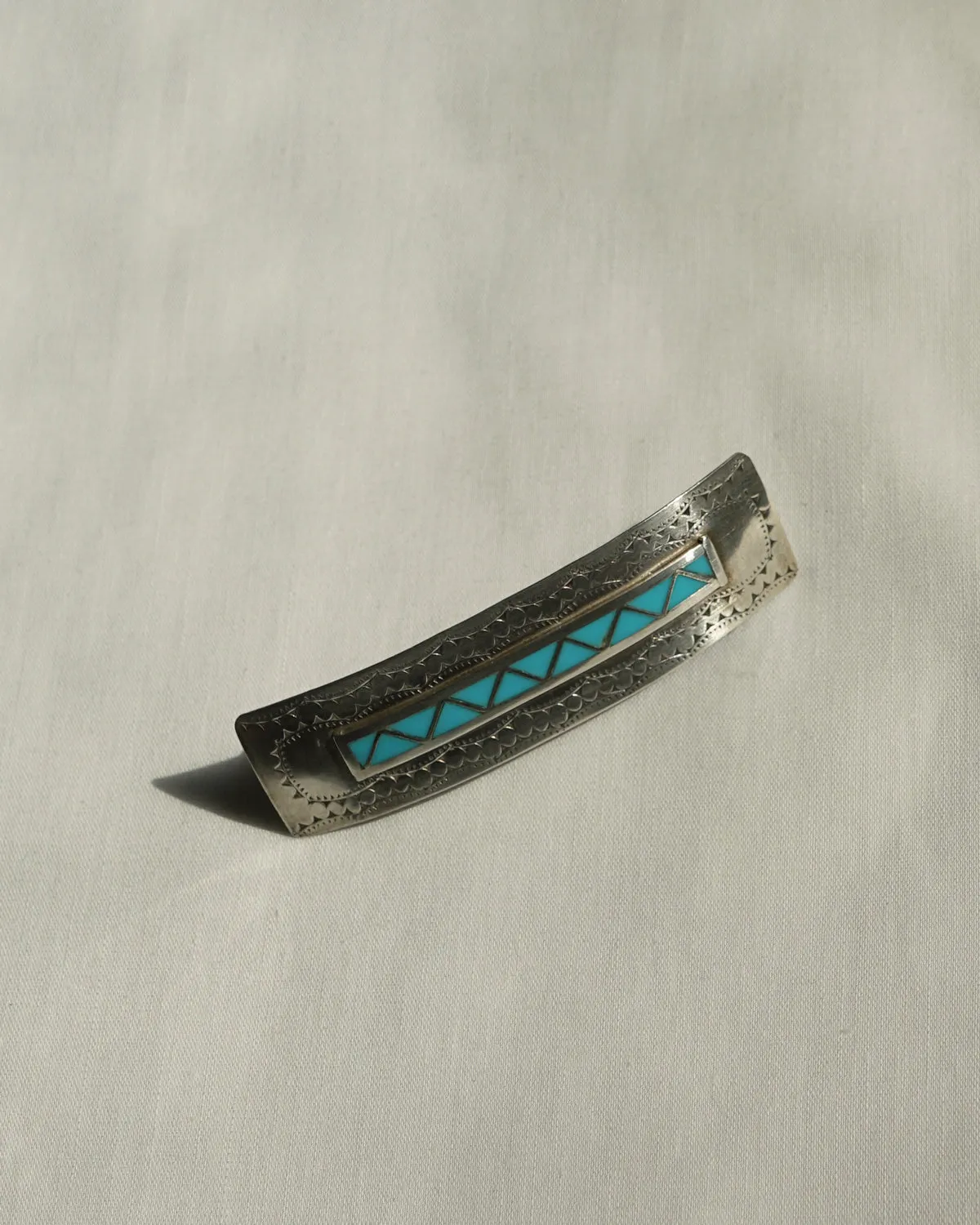 Silver x Turquoise Hair Clip