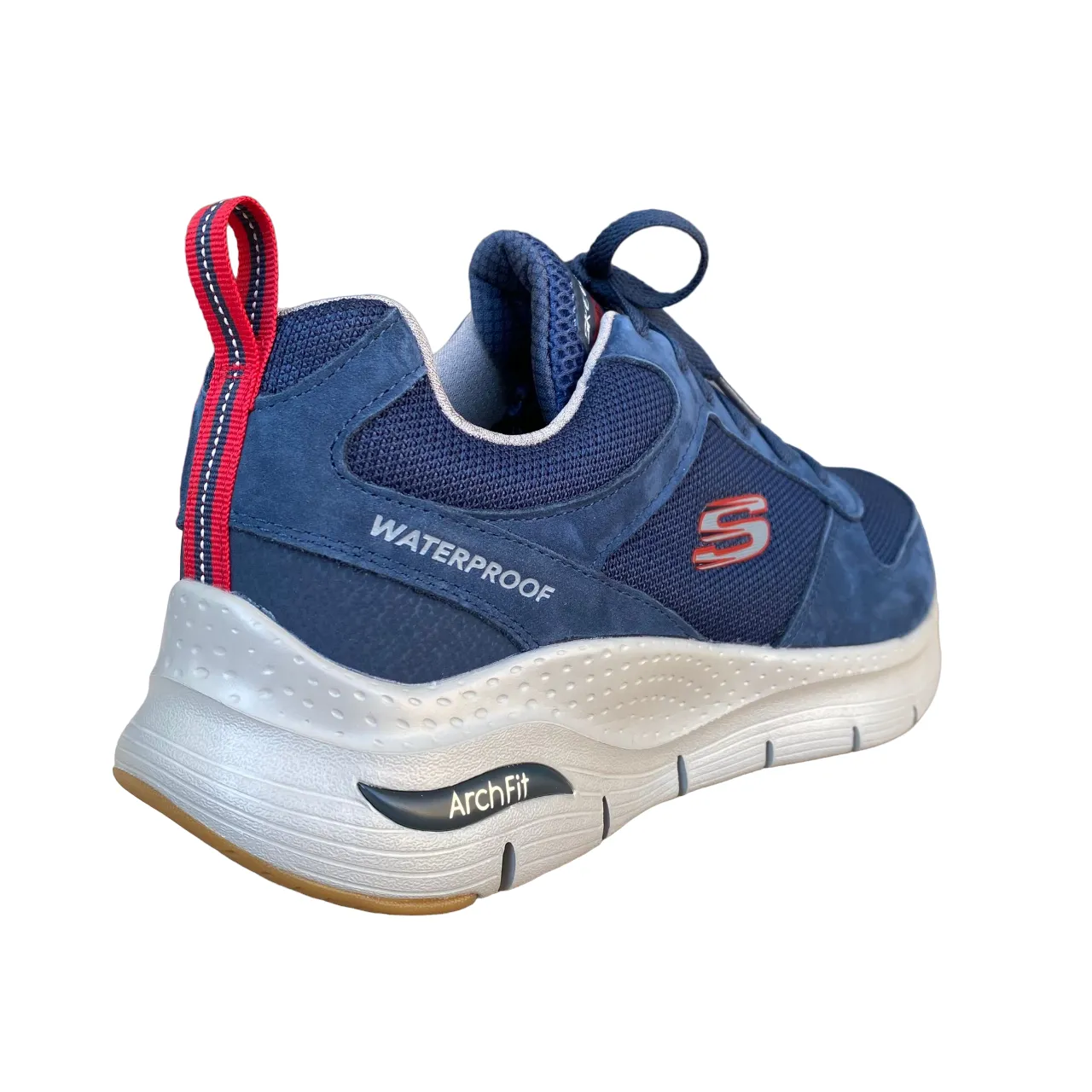 Skechers scarpa sneakers da uomo impermeabile Arch Fit Render 232500/NVY blu