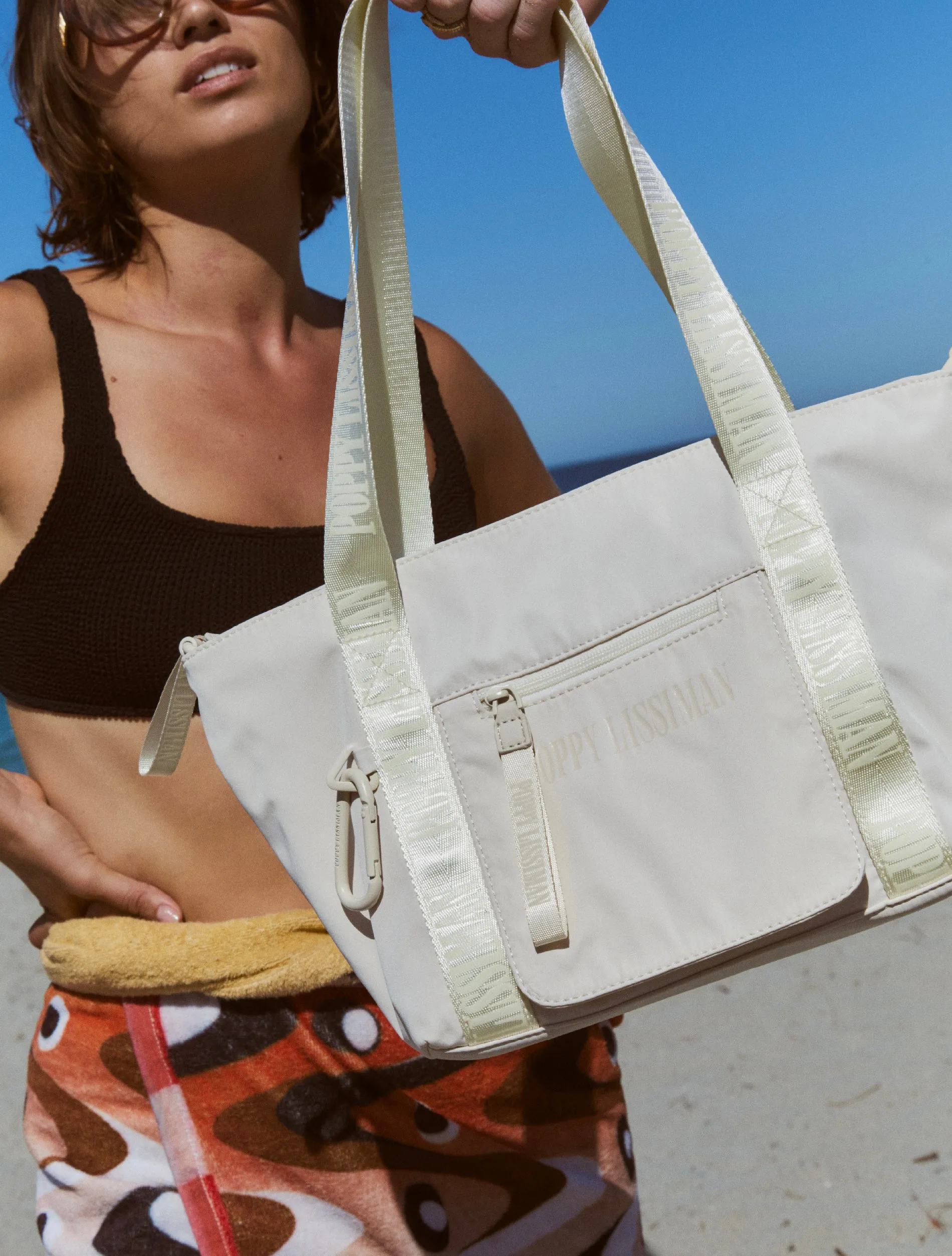 Skutty Flap Small Tote - Blanc