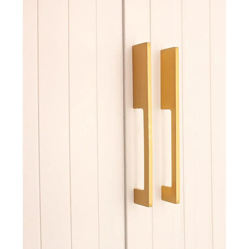 Sleek Bar Handles Satin Brass Medium
