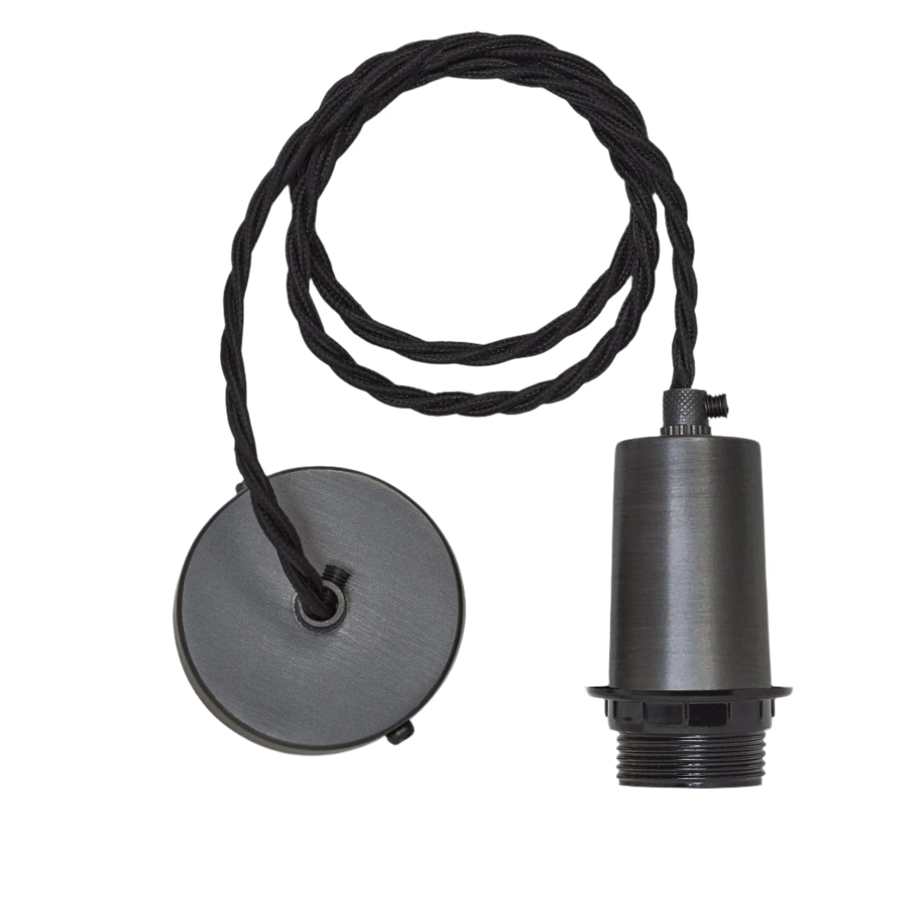Sleek Dome Pendant - 13 Inch - Light Pewter