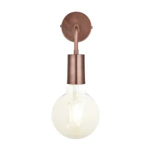 Sleek Edison Wall Light - Copper