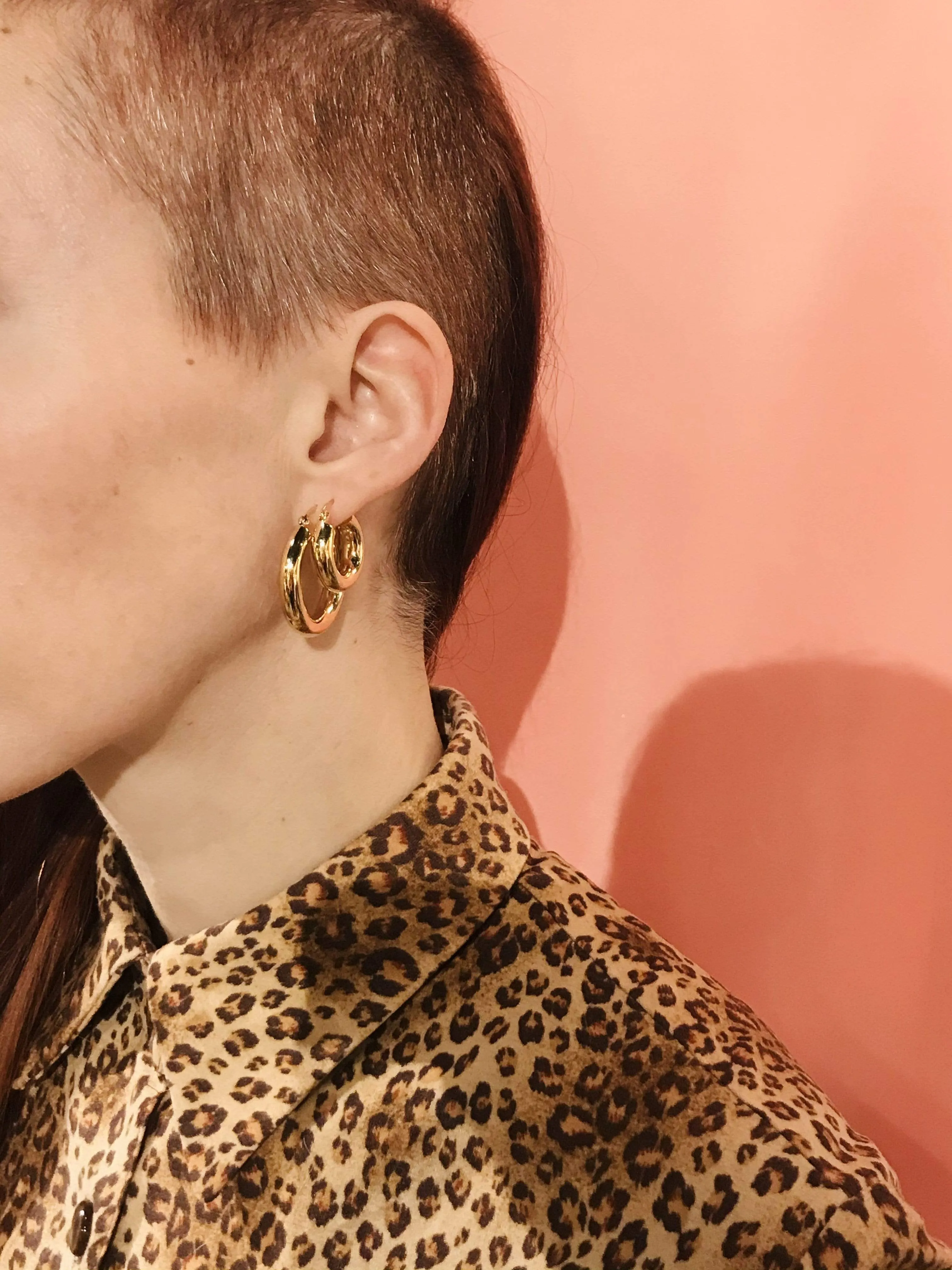 Sleek hoops sølv - små