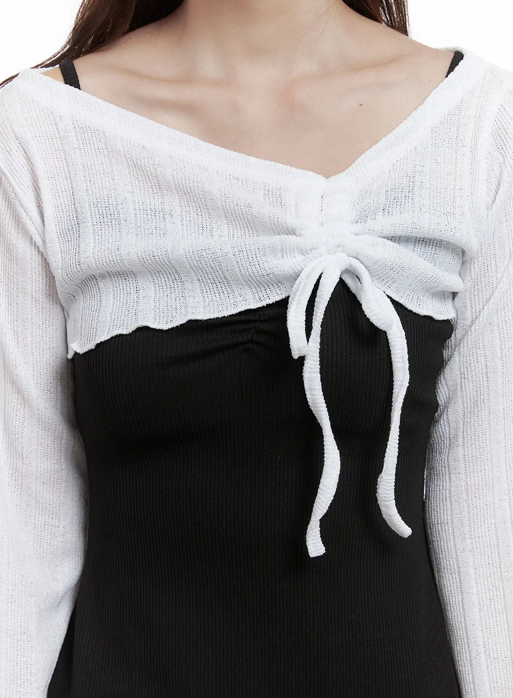 Sleek Shirred Sleeve Blouse OS416