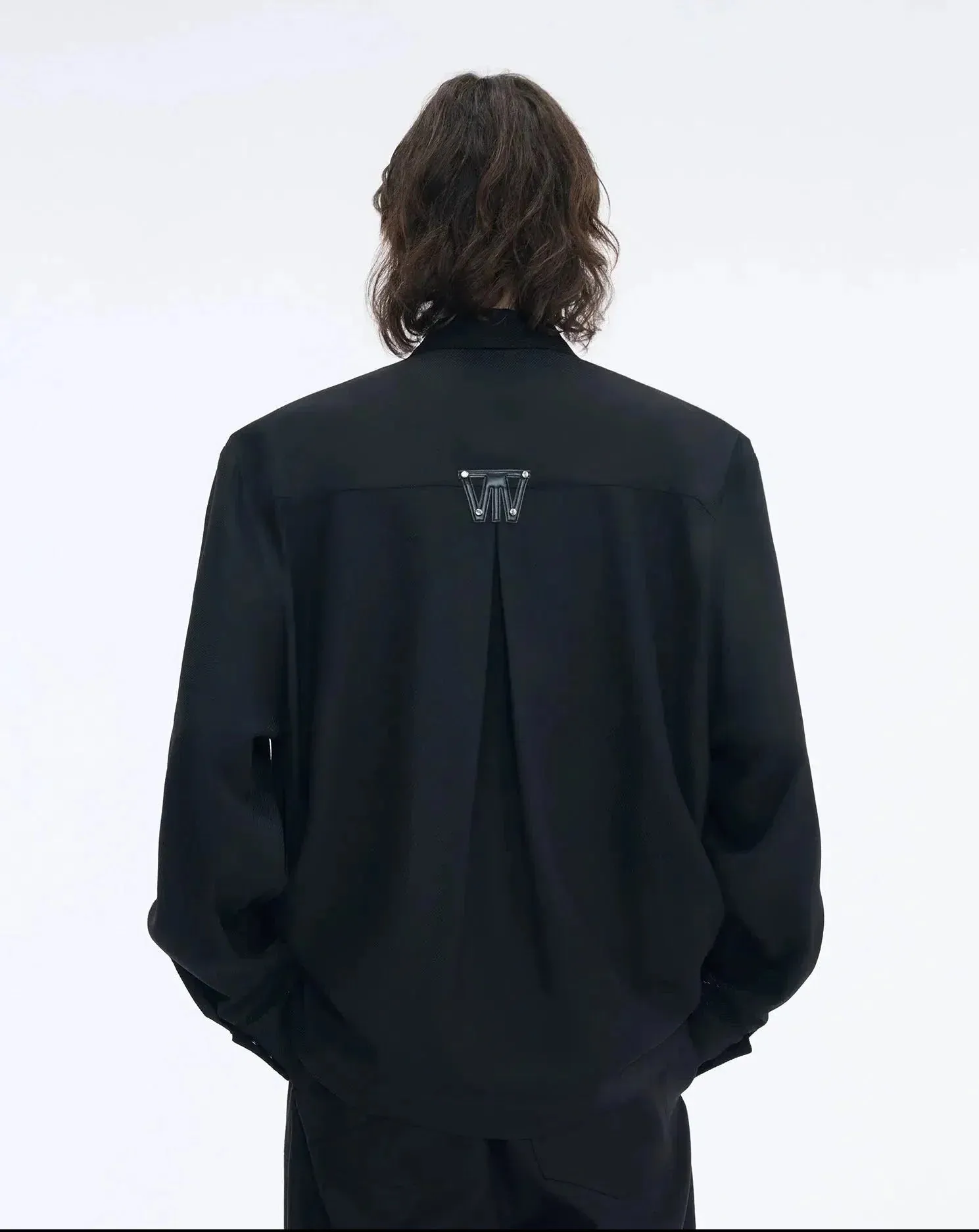 Sleek Wide Shoulder Buttoned Classic Shirt