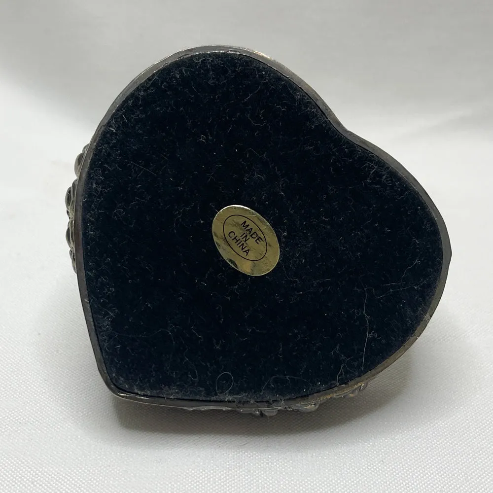 Sliverplate Heart Ring Holder - Vintage