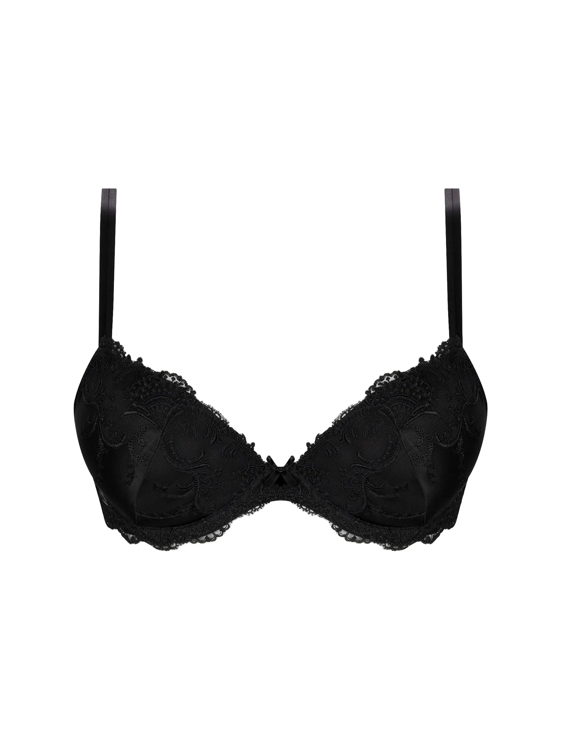 Splendeur Soie Black Contour Plunge Bra