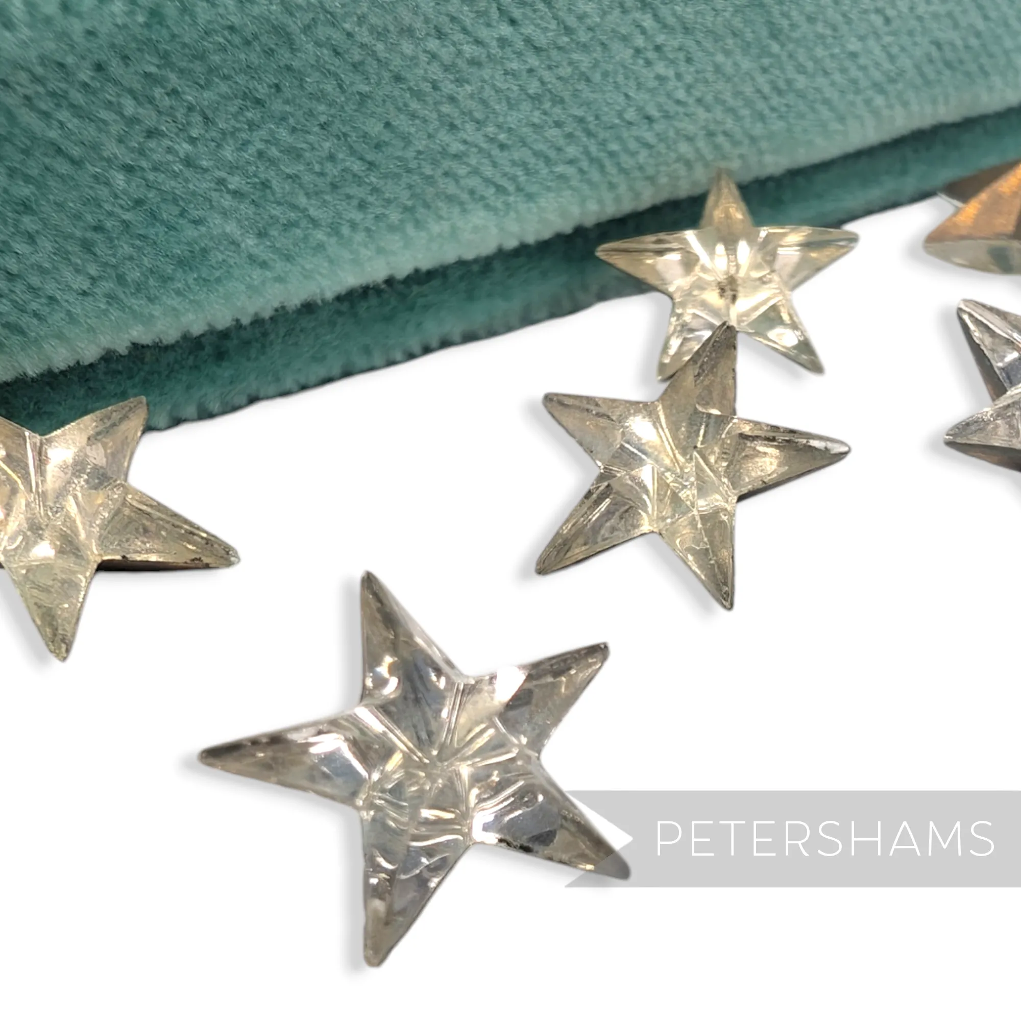 Star Shape Vintage Czech 1960's Crystals - 15mm