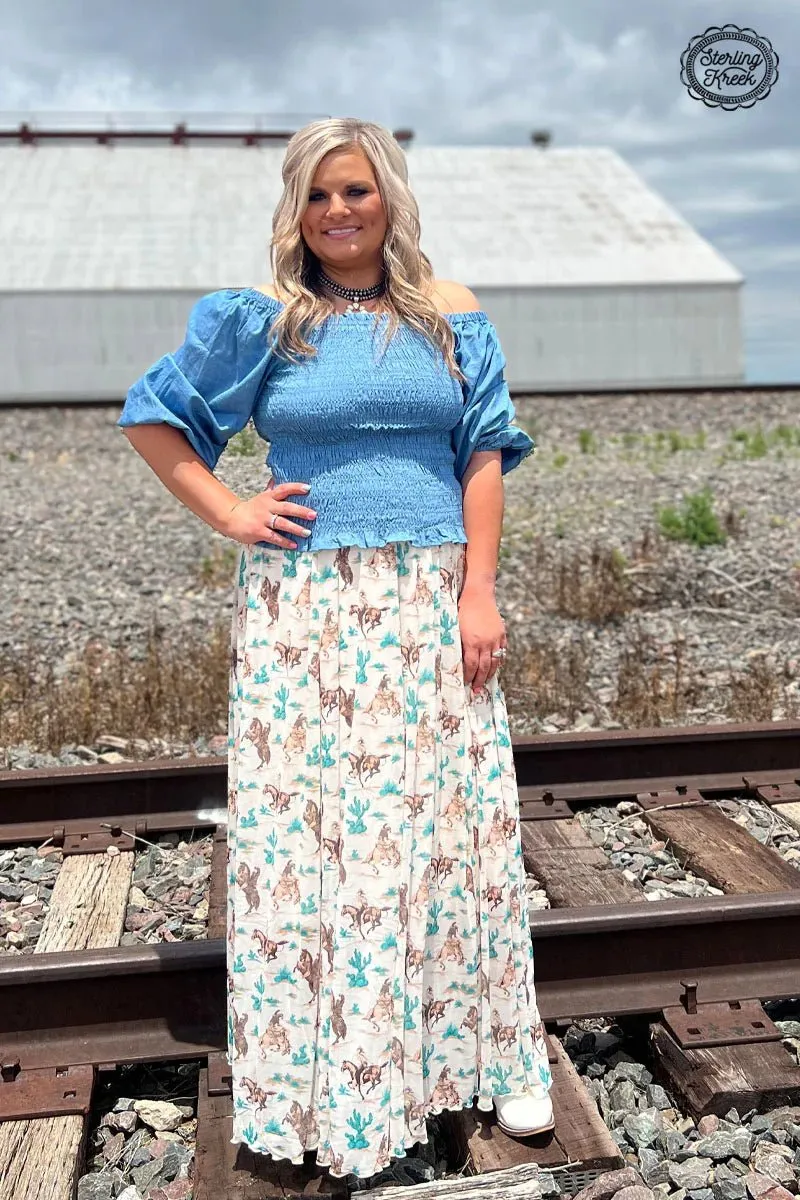 Sterling Kreek Denim Darling Light Blue Top