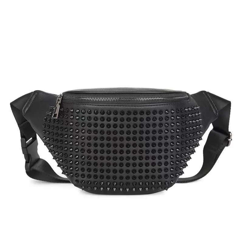 Studded Skull Waist Bag